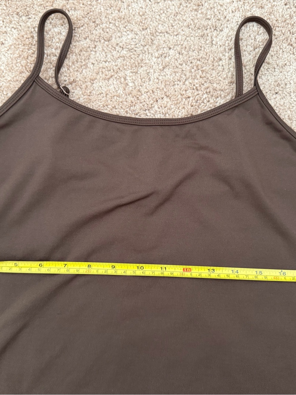 Lane Bryant Women's Plus Size Cami - Size 14/16 - Brown Stretch Camisole Tank - Picture 5 of 11
